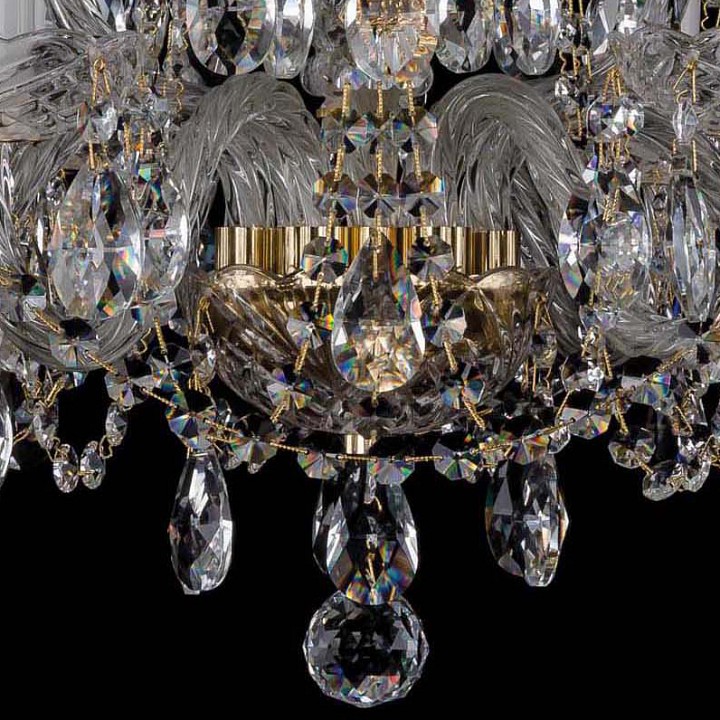 Подвесная люстра bohemia ivele crystal 1402 1402/6_3/195/g