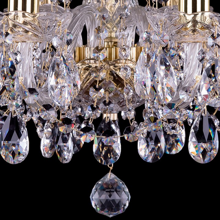 Подвесная люстра bohemia ivele crystal 1402 1402/8/160/g