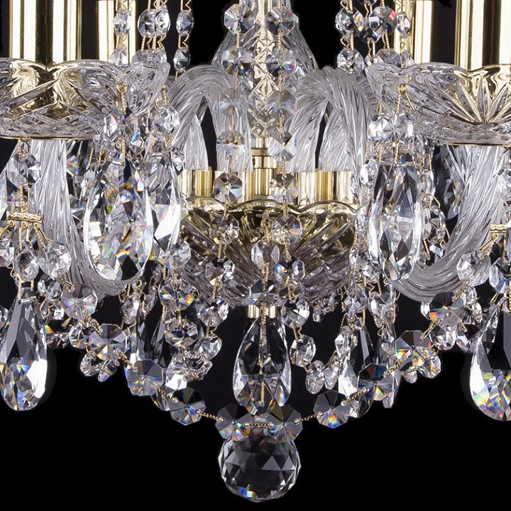 Подвесная люстра bohemia ivele crystal 1402 1402/8/195/g/tube