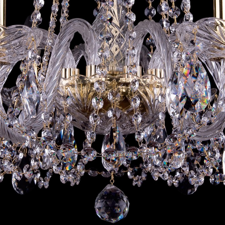 Подвесная люстра bohemia ivele crystal 1402 1402/8/240/g