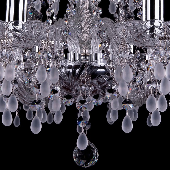 Подвесная люстра bohemia ivele crystal 1410 1410/10/240/ni/v0300