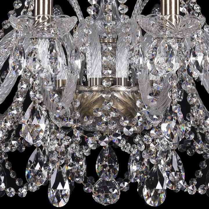 Подвесная люстра bohemia ivele crystal 1411 1411/12/300/pa