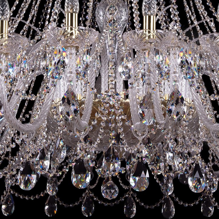 Подвесная люстра bohemia ivele crystal 1411 1411/24/530/g