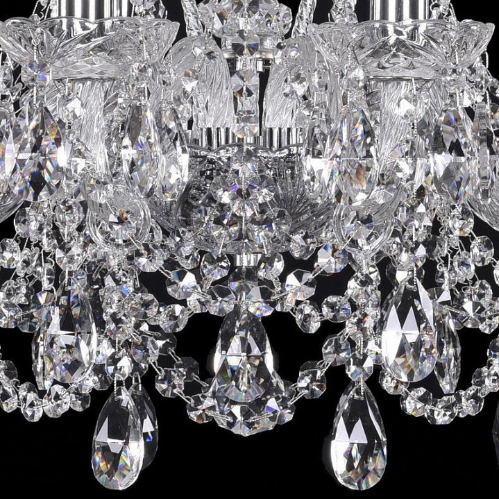 Подвесная люстра bohemia ivele crystal 1411 1411/8/160/ni