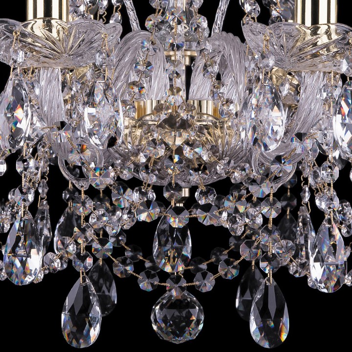 Подвесная люстра bohemia ivele crystal 1411 1411/8/195/g