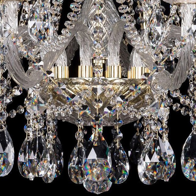 Подвесная люстра bohemia ivele crystal 1413 1413/12/360/g