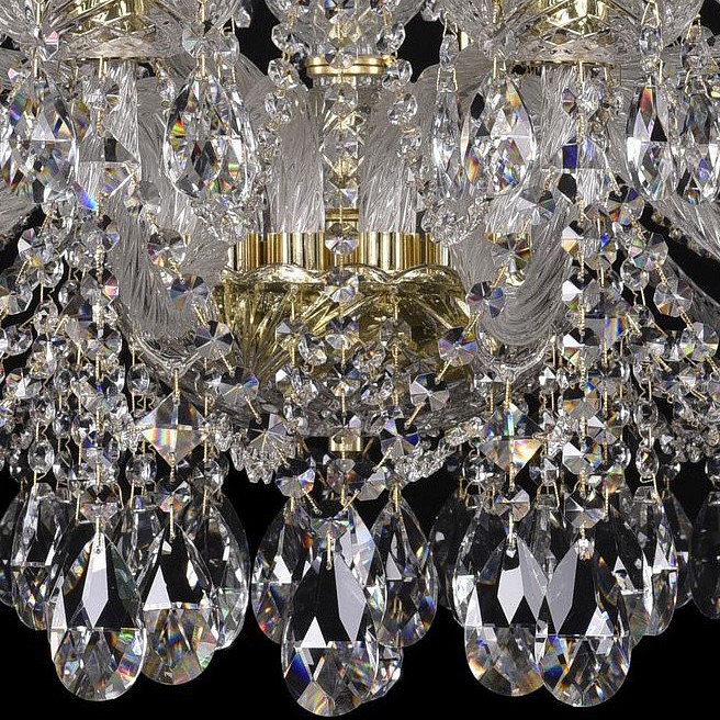 Подвесная люстра bohemia ivele crystal 1413 1413/16+8/360/g