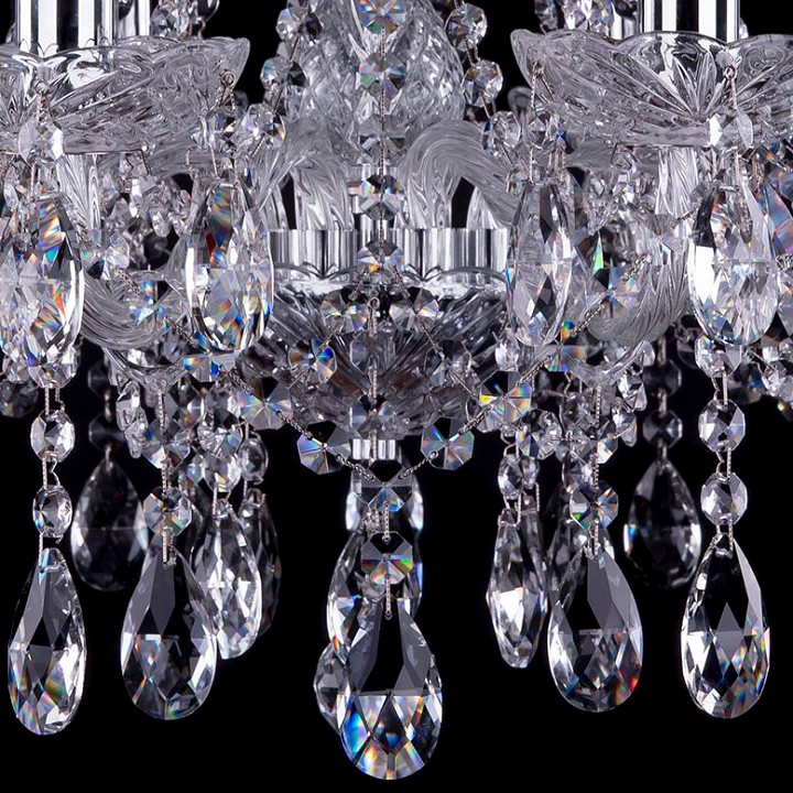 Подвесная люстра bohemia ivele crystal 1413 1413/8/200/ni