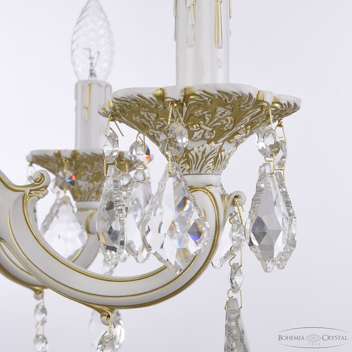 Подвесная люстра bohemia ivele crystal al7801 al78101/6/175 b wmg leafs
