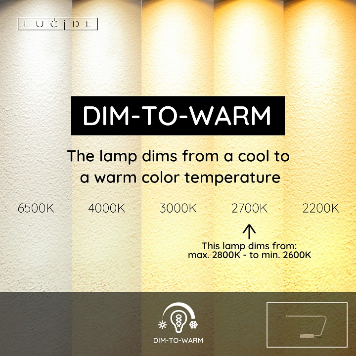 Настольная лампа офисная lucide madison 44503/06/41