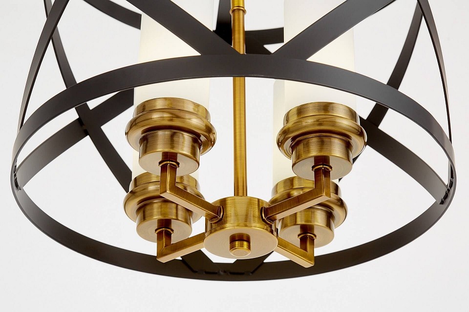 Люстра на штанге lumina deco astila ldp 1242-4 bk+md