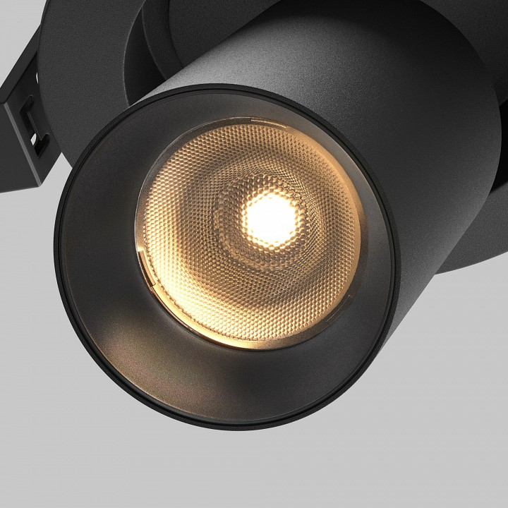 Встраиваемый светильник на штанге maytoni focus led c071cl-7w2.7k-b