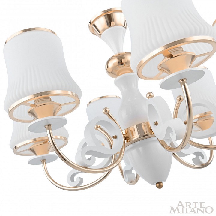 Подвесная люстра arte milano florentia-1097 301097/6 wh/gd