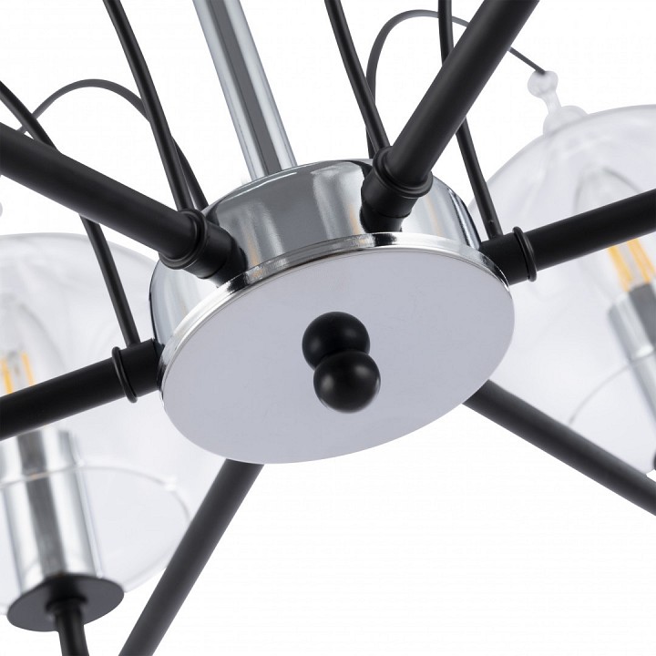 Люстра на штанге arte milano napoli-321007 321007/6 bk.cr