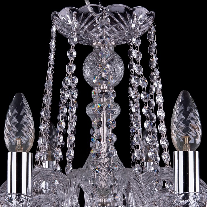 Подвесная люстра bohemia ivele crystal 1402 1402/10/240/ni/balls