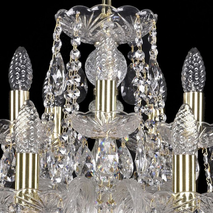 Подвесная люстра bohemia ivele crystal 1402 1402/10+5/240/g