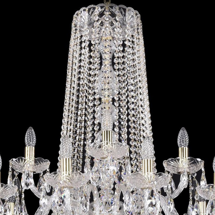 Подвесная люстра bohemia ivele crystal 1402 1402/20+10+5/400/2d/g