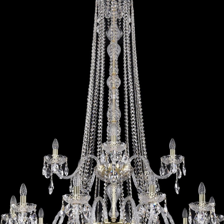 Подвесная люстра bohemia ivele crystal 1402 1402/20+10+5/530/h-206/3d/g