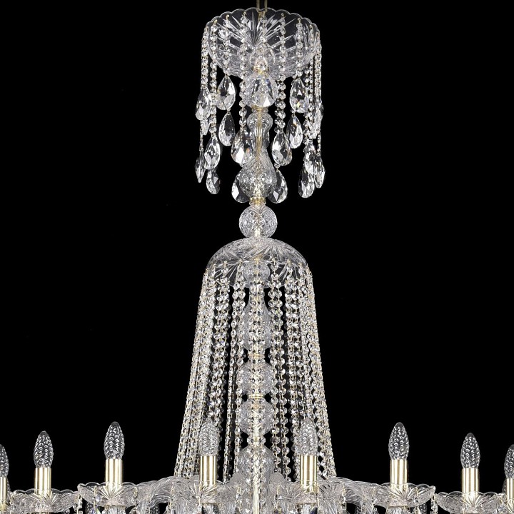 Подвесная люстра bohemia ivele crystal 1402 1402/20/400/xl-140/g