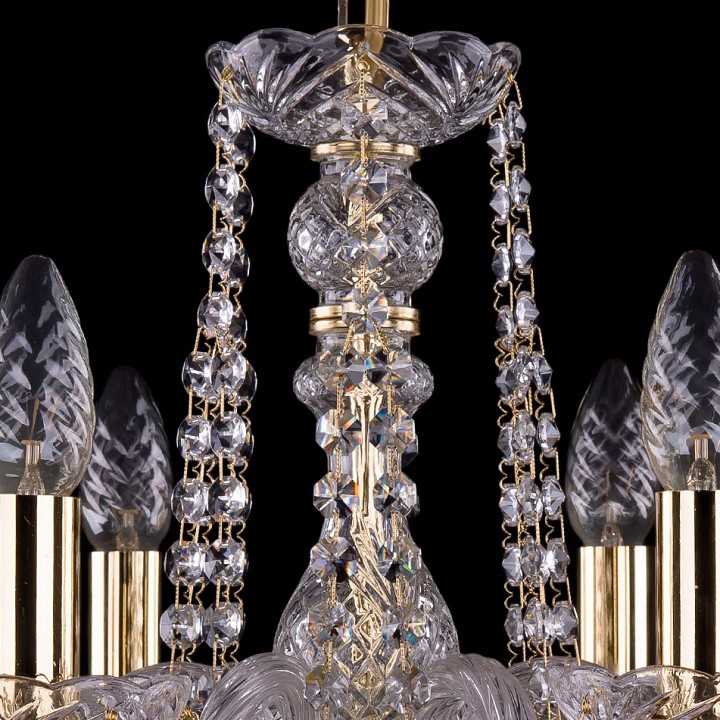 Подвесная люстра bohemia ivele crystal 1402 1402/6/160/g/balls