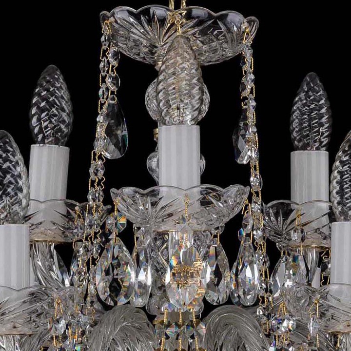 Подвесная люстра bohemia ivele crystal 1402 1402/6_3/195/g