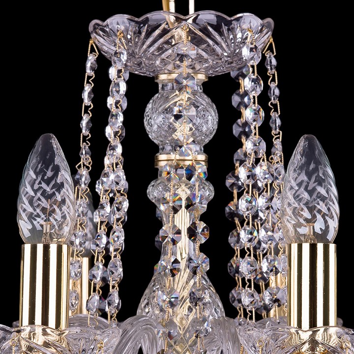 Подвесная люстра bohemia ivele crystal 1402 1402/8/160/g