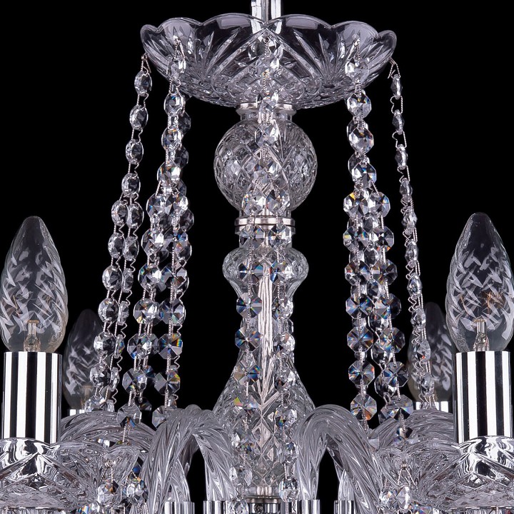 Подвесная люстра bohemia ivele crystal 1402 1402/8/240/ni