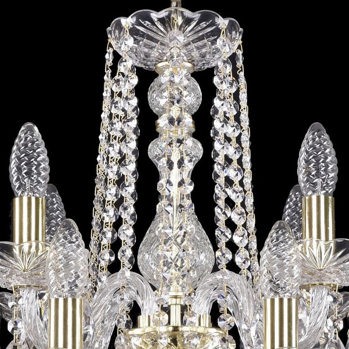 Подвесная люстра bohemia ivele crystal 1402 1402/8+4/160/2d/g