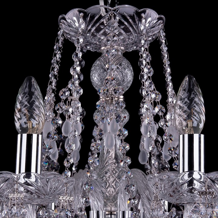 Подвесная люстра bohemia ivele crystal 1410 1410/10/240/ni/v0300