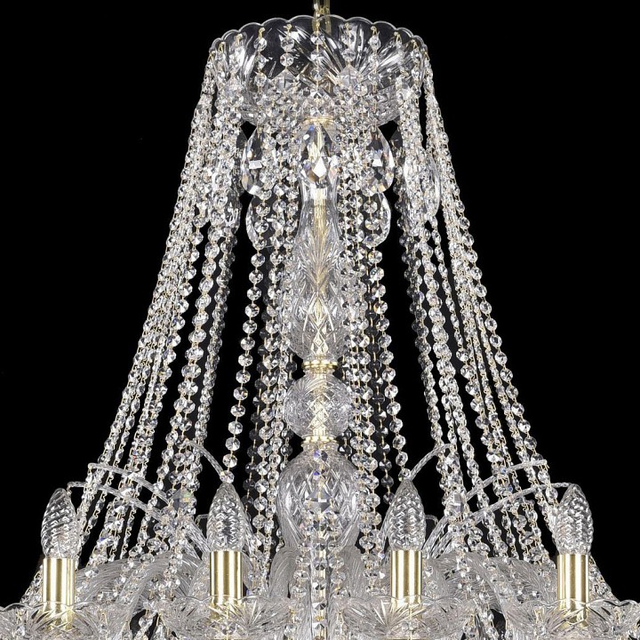 Подвесная люстра bohemia ivele crystal 1411 1411/24/460/g