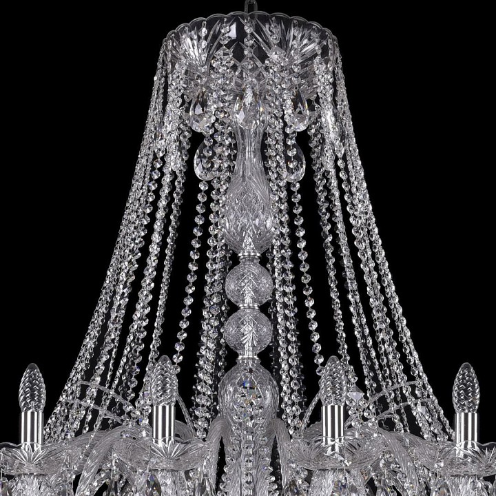 Подвесная люстра bohemia ivele crystal 1411 1411/24/530/ni
