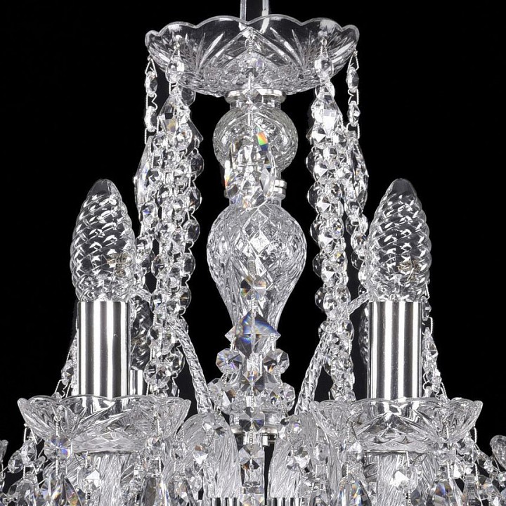 Подвесная люстра bohemia ivele crystal 1411 1411/8/160/ni