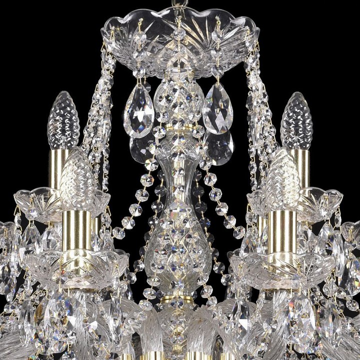 Подвесная люстра bohemia ivele crystal 1413 1413/12+6/300/g