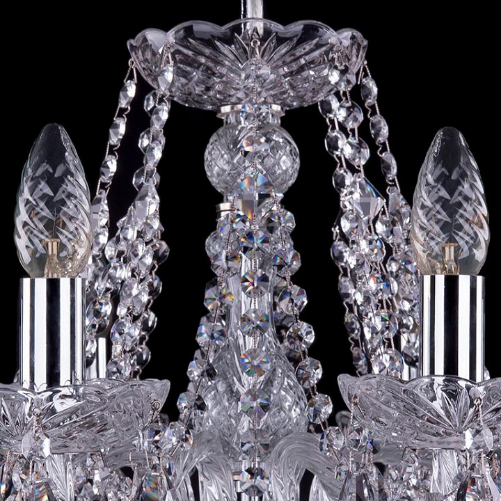 Подвесная люстра bohemia ivele crystal 1413 1413/8/200/ni