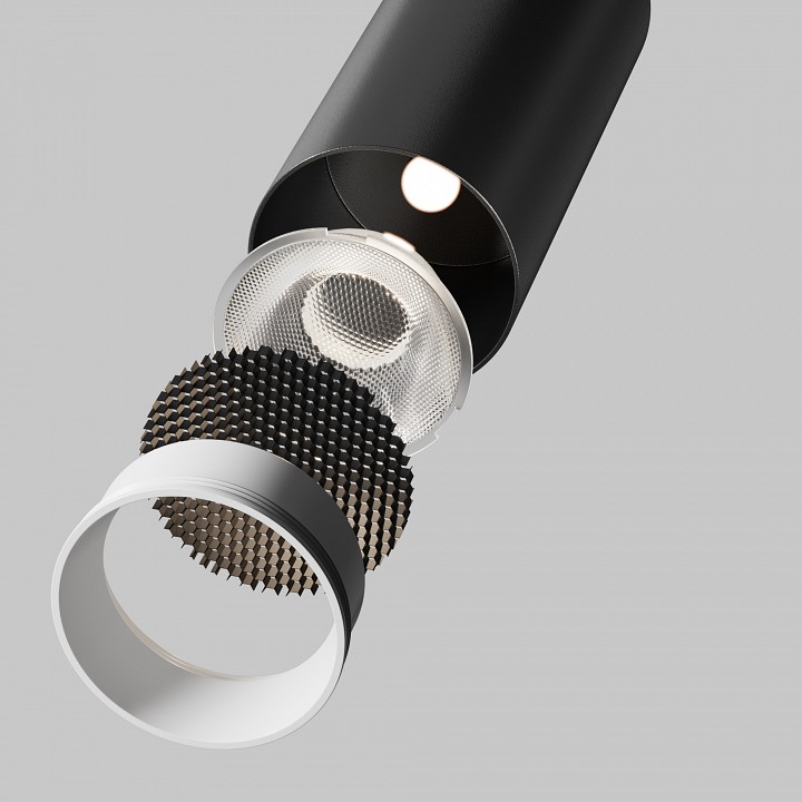 Светильник на штанге maytoni technical focus led c055cl-l12w4k-ss-b