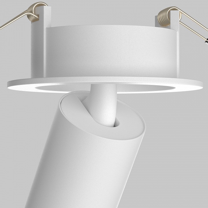 Встраиваемый светильник на штанге maytoni focus led c071cl-7w4k-wb