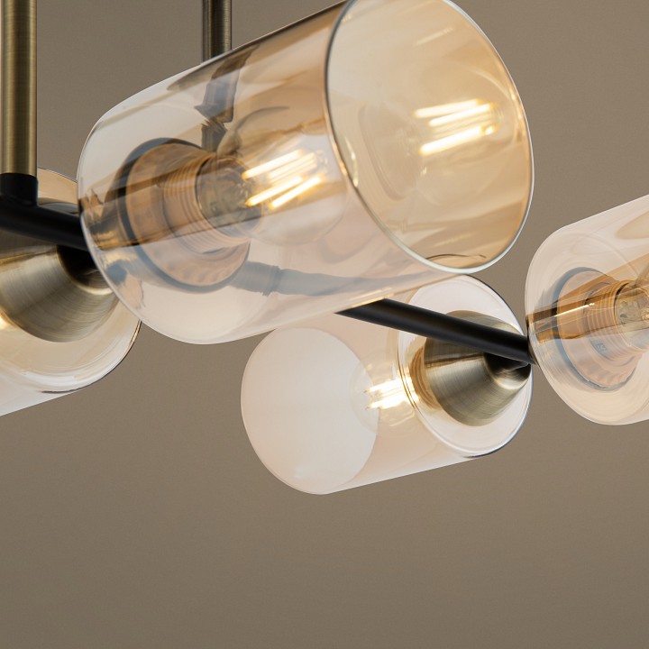 Люстра на штанге freya glow fr5129pl-06b