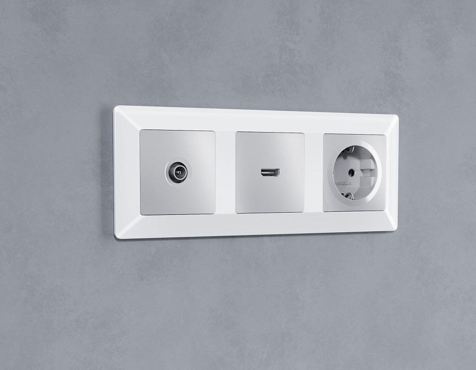 Накладка для тв-розетки ambrella volt quant ap4130