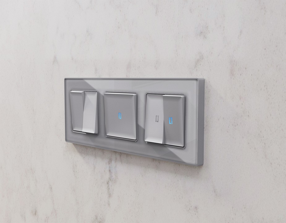 Клавиши для выключателя двухклавишного ambrella volt quant ap5030