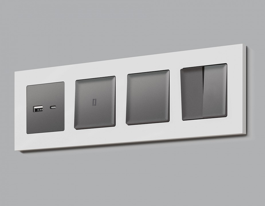 Клавиша для выключателя одноклавишного ambrella volt quant ap6510