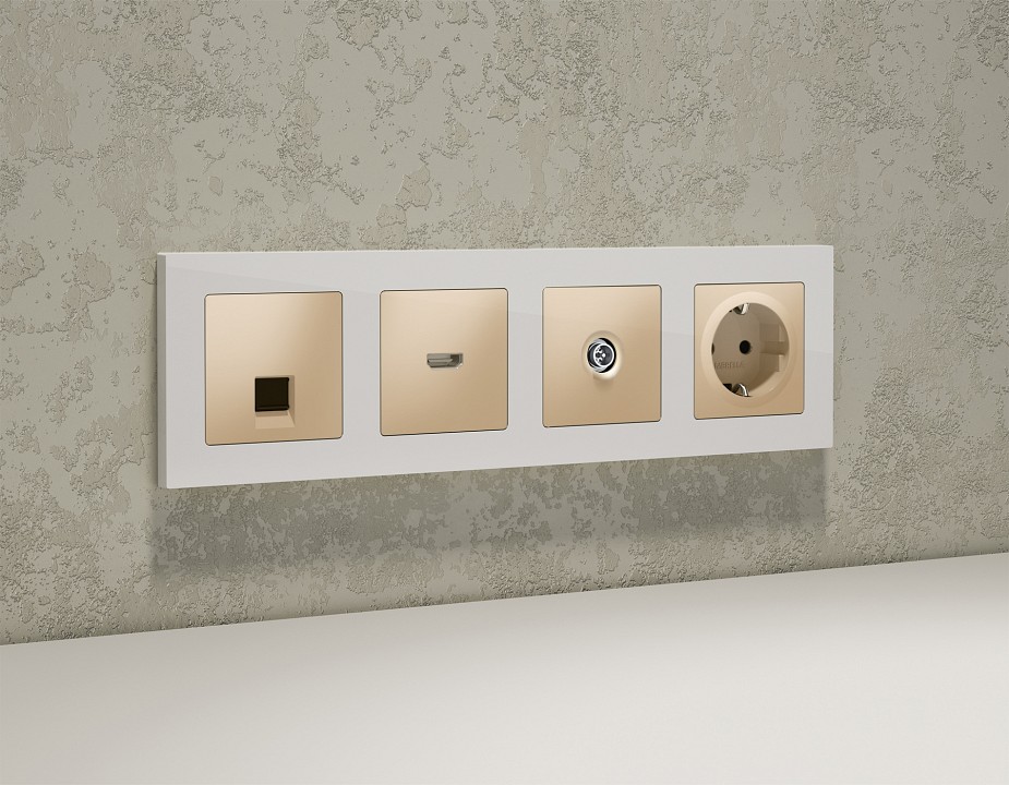 Тв-розетка оконечная без рамки ambrella volt alfa ma613005