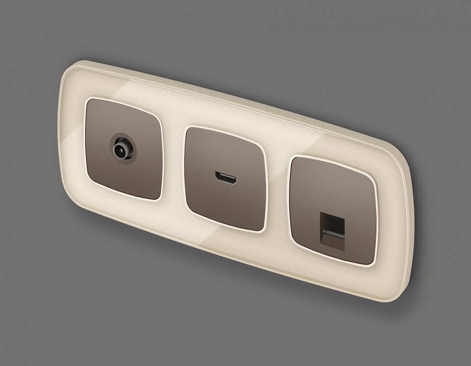 Розетка ethernet rj-45 и со шторками, Без рамки ambrella volt omega mo642005