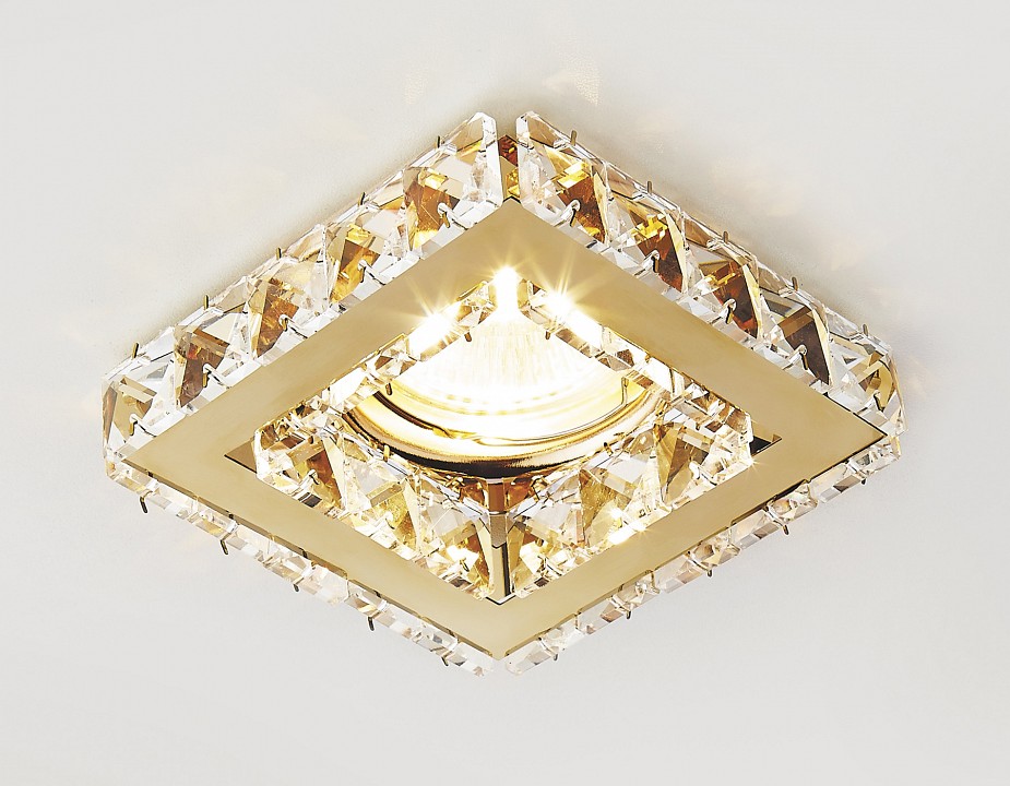 Встраиваемый светильник ambrella light crystal k110 k110 cl/g