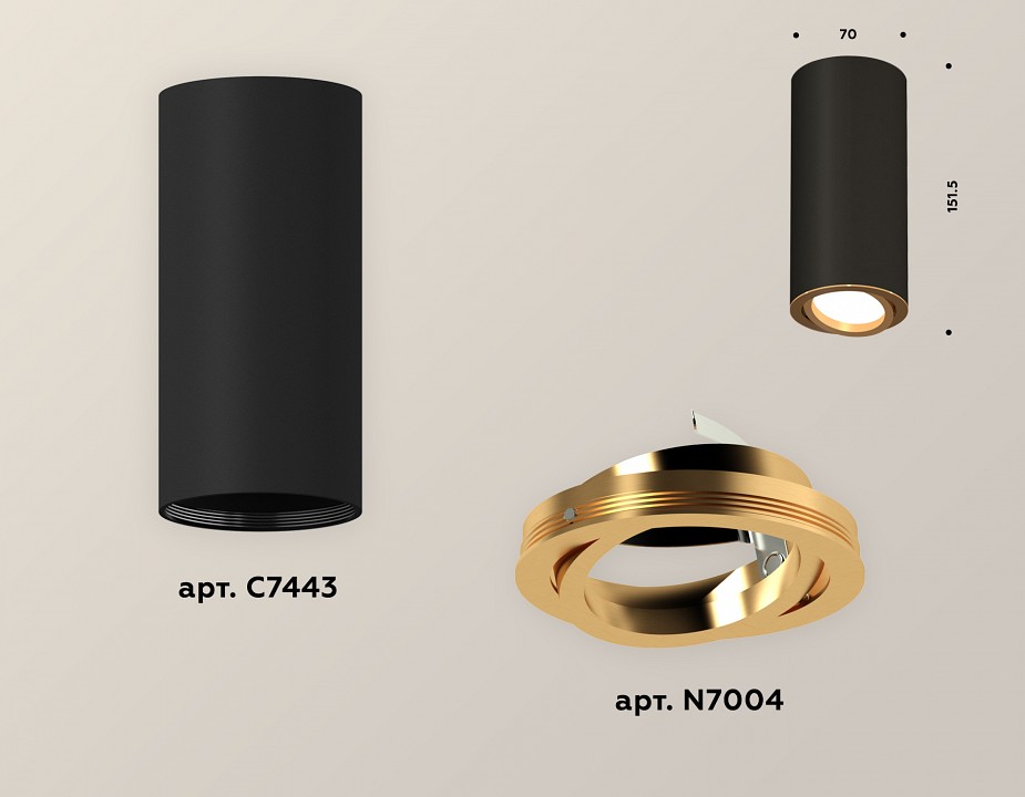 Накладной светильник ambrella light xs xs7443004
