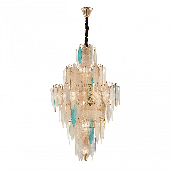 Подвесная люстра arte milano am-7753b 1863b.d800.h1300.e14.25 g