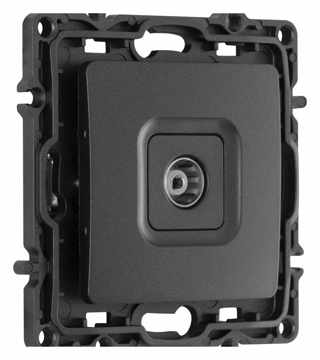 Тв-розетка без рамки arte milano am-217 217.43-1.black