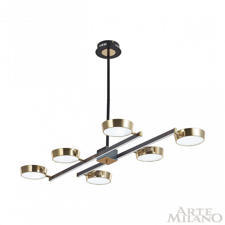 Люстра на штанге arte milano ferrara-71279 271279/6l ni/gd