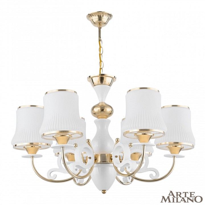 Подвесная люстра arte milano florentia-1097 301097/6 wh/gd