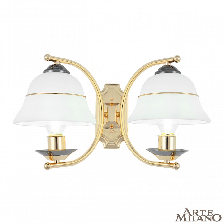 Бра arte milano florentia-1240 301240/2w bk/gd