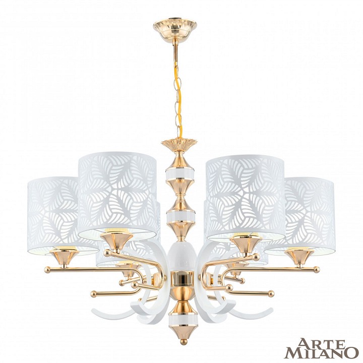 Подвесная люстра arte milano florentia-2097 302097/6 wh/gd